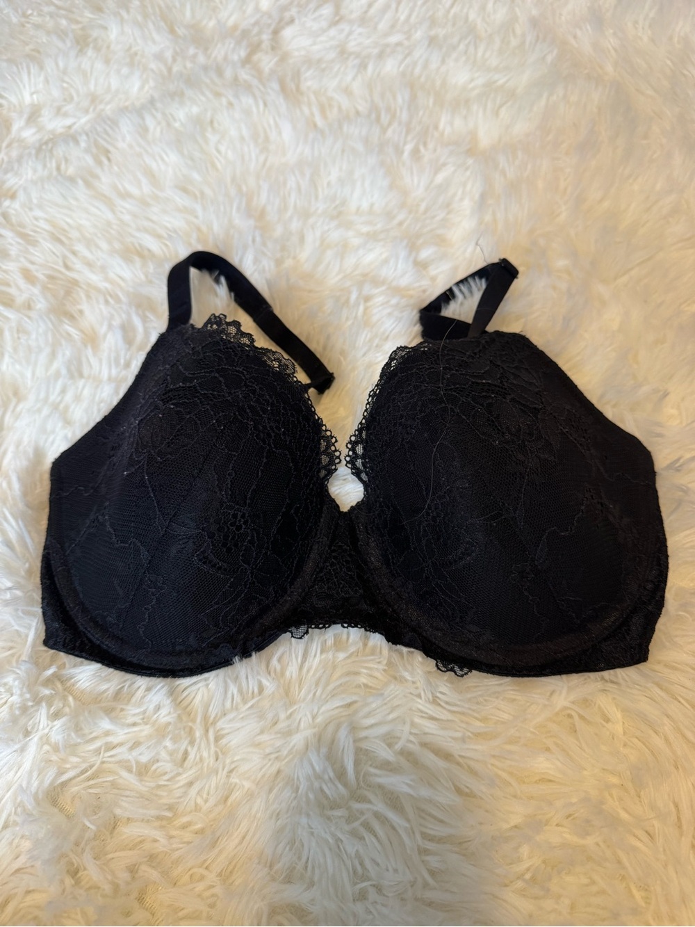 La Senza Black Lace Padded Bra - Picture 2 of 4